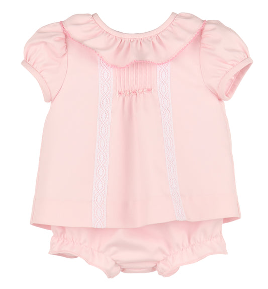 Pintucks Lace Bishop