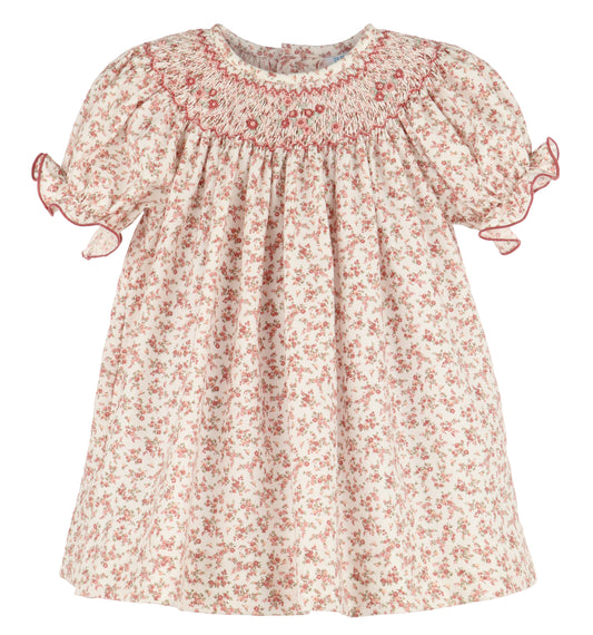 Terracotta Floral Smock Bishop