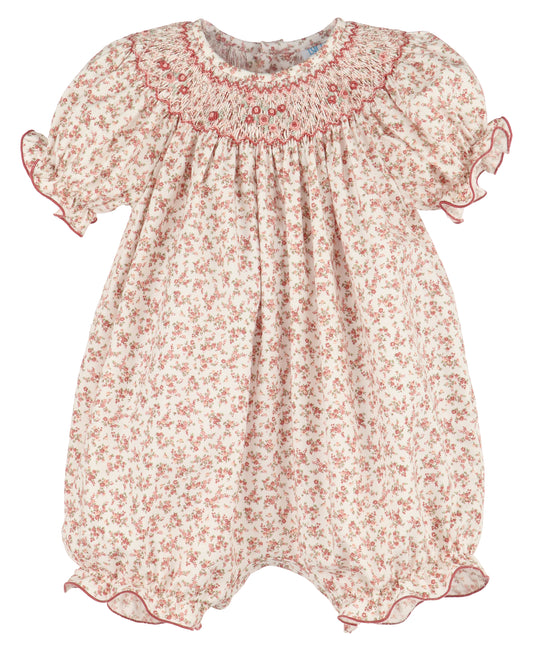 Terracotta Floral Smock Bubble
