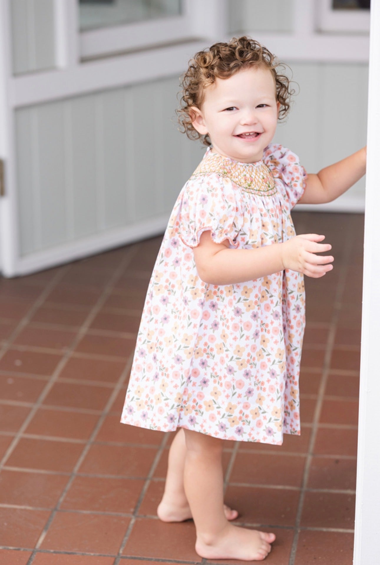 Fall Floral Smocked Emma Bishop