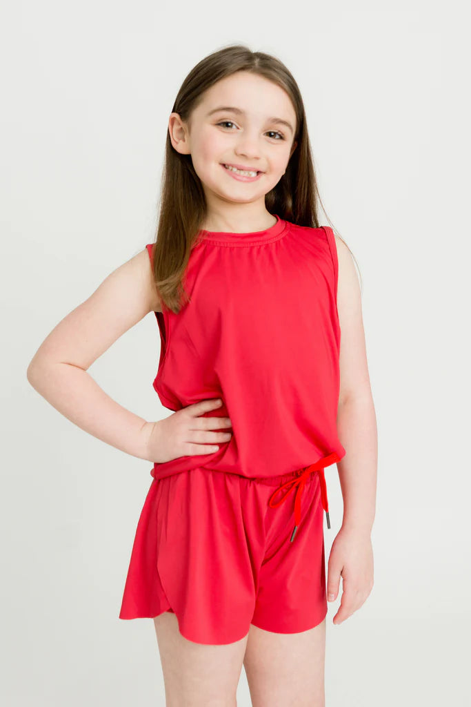Red High Low Tank