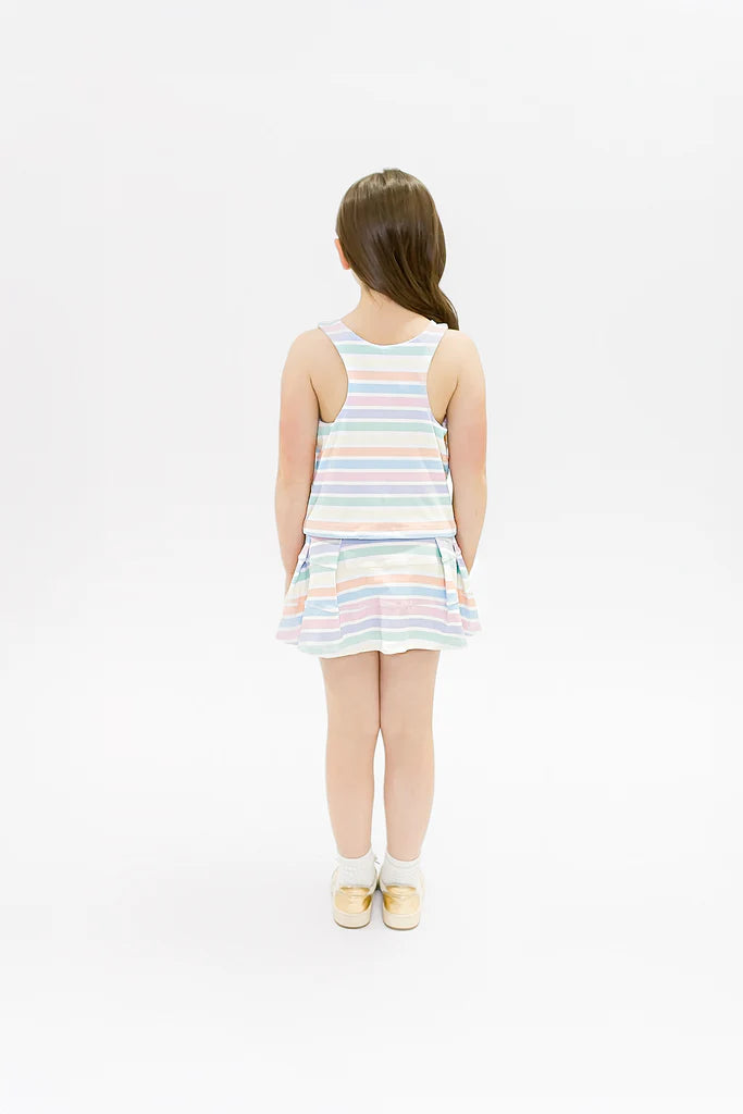 Striped Athletic Skort Set