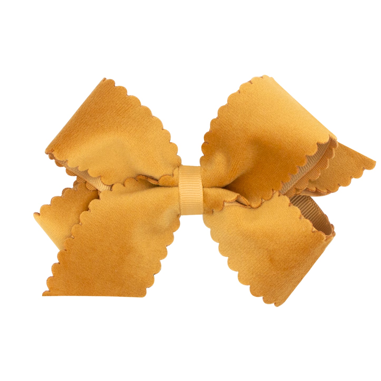 Grosgrain Hair Bow w/ Scalloped Edge