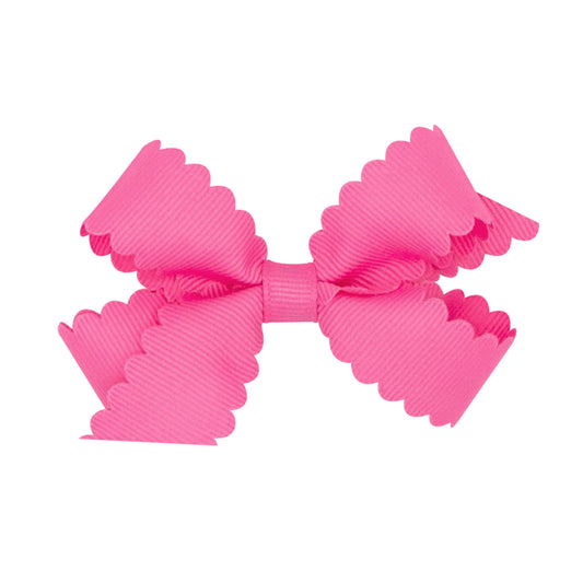 Scalloped Grosgrain Hair Bow