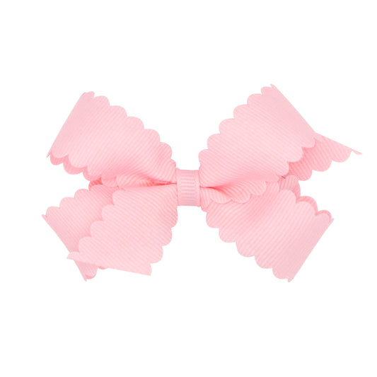 Scalloped Grosgrain Hair Bow