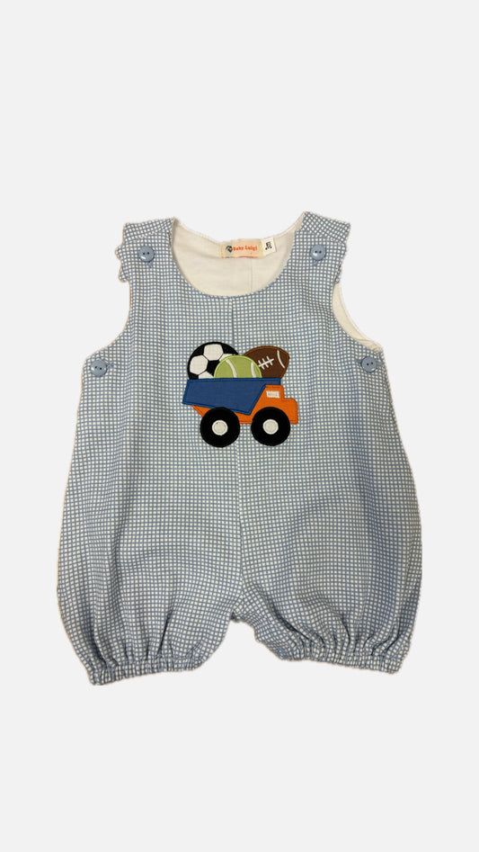 Sports Dump Truck Romper