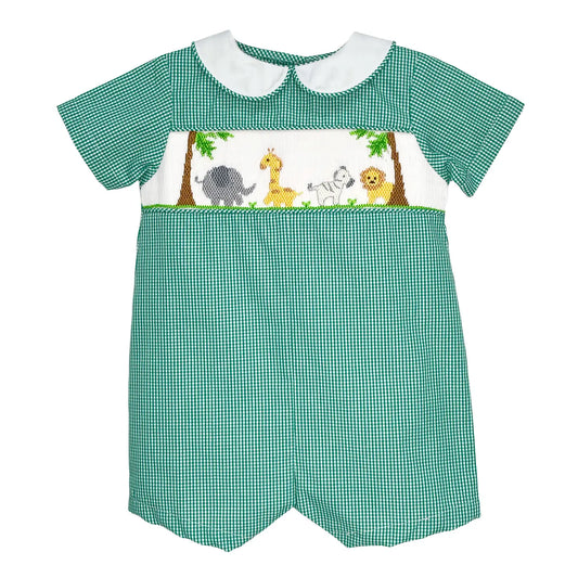 Smocked Zoo Romper