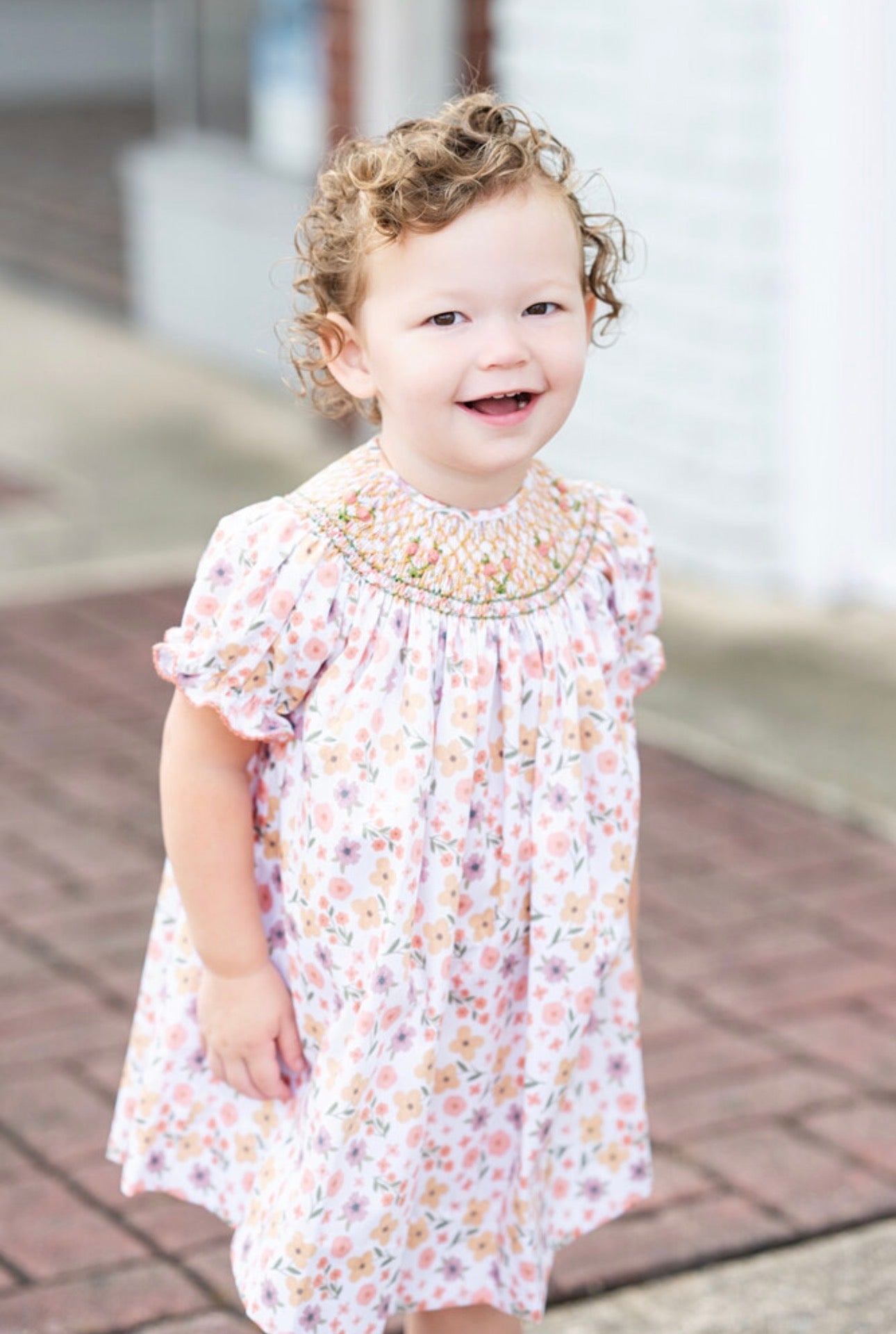 Fall Floral Smocked Emma Bishop
