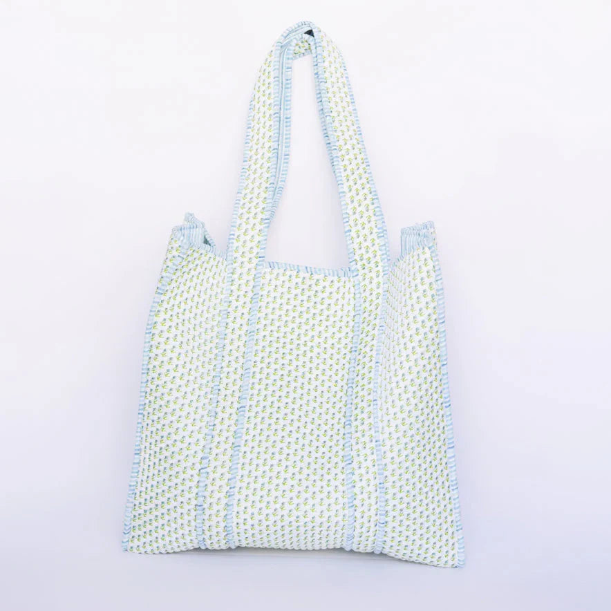 Abide Floral Tote Bag