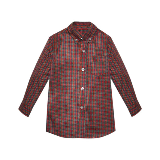 Red Plaid Arthur Button Down Shirt