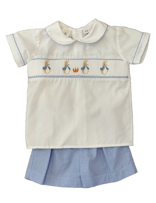 Peter Rabbit Smocked Short Set