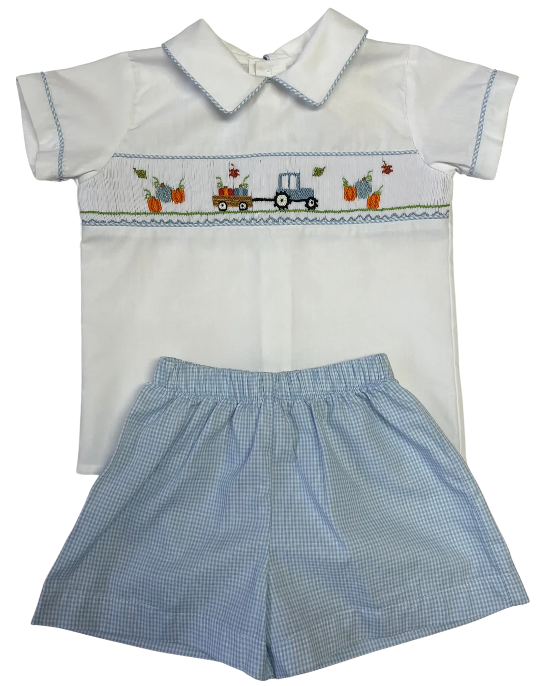 Pumpkin Smocked Short Set
