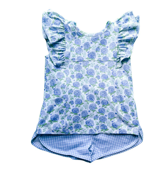 Hydrangea Ruffle Sleeve Set