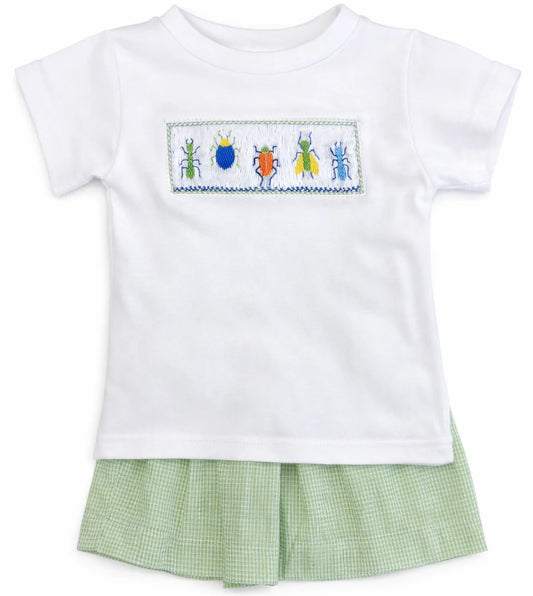 Insect Smocked Short Set