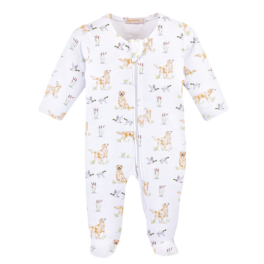 Goldens & Mallards Zipped Footie