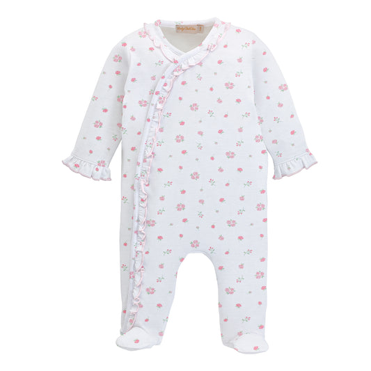 Tiny Rosebud Ruffle Footie
