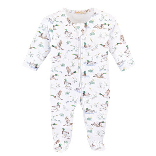 Mallard Duck Zipped Footie