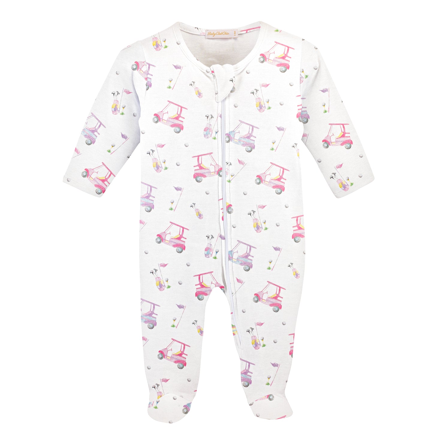 Golfing Grace Zipped Footie