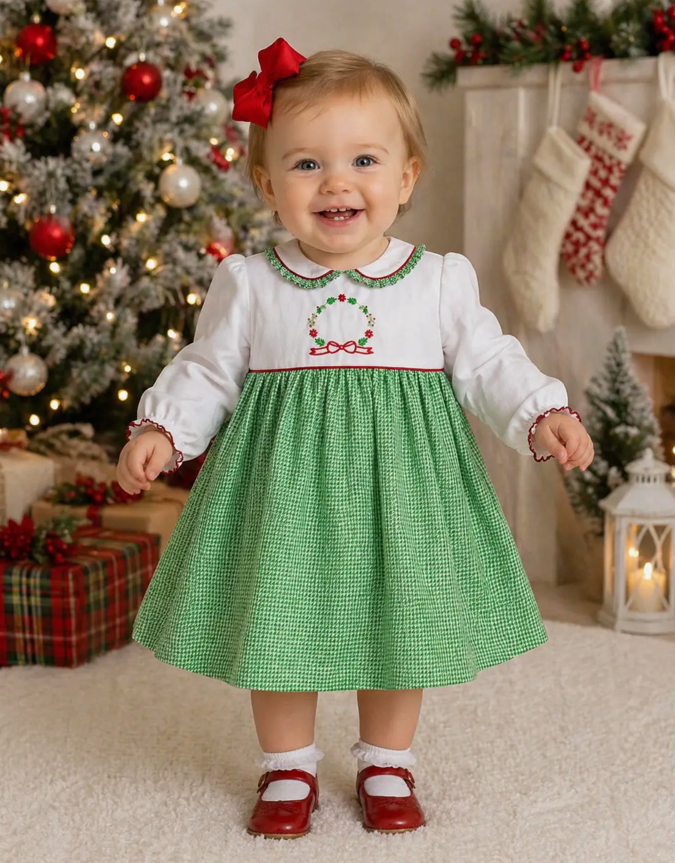 Stitched Wreath Dress