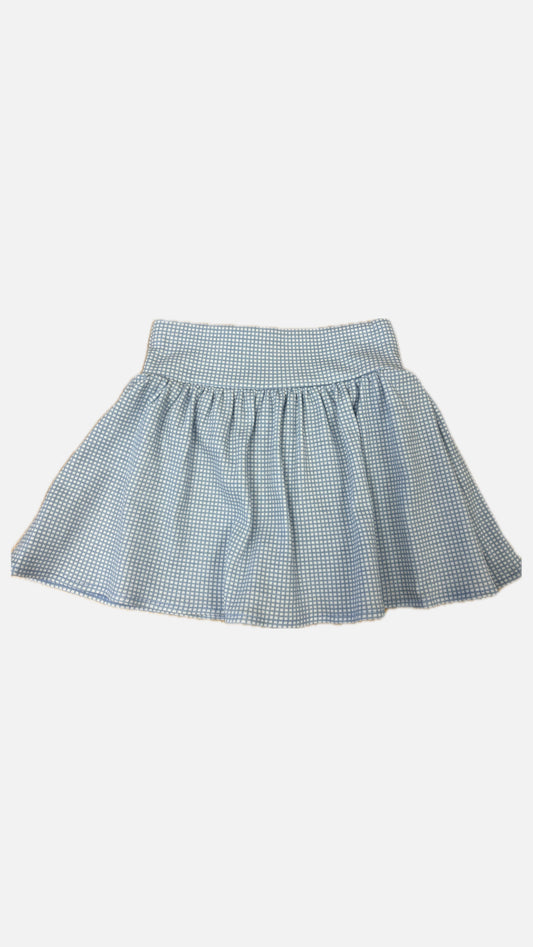 Gingham Gathered Skort
