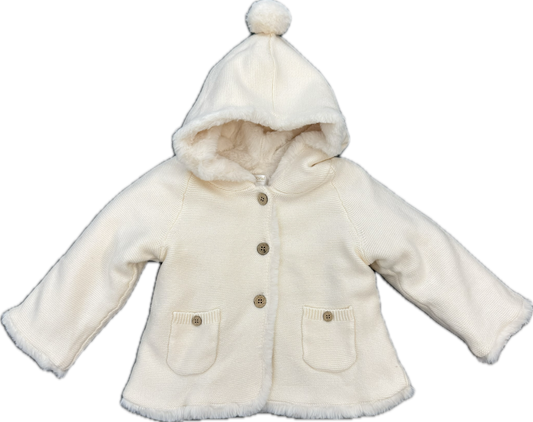 White Knit Coat