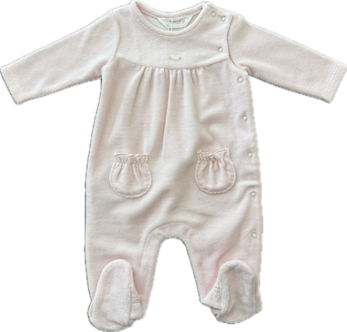 Pink Velour Onsie