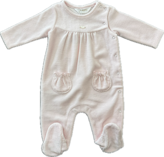 Pink Velour Onsie