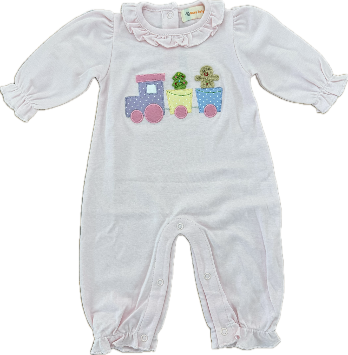 Gingerbread Train Romper