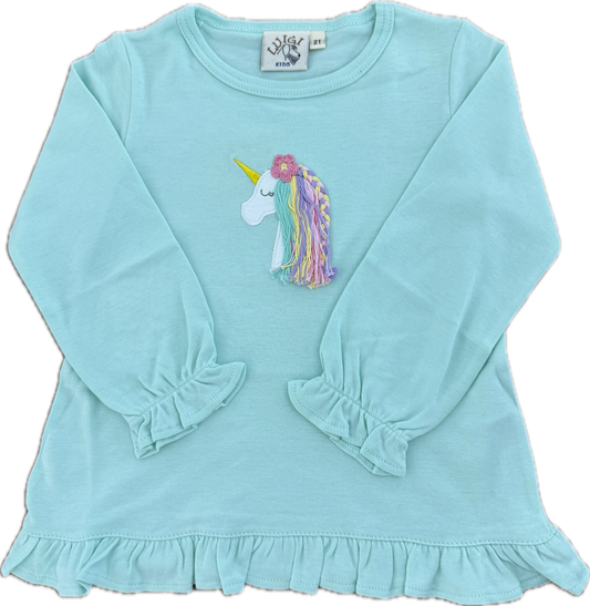 Unicorn Ruffle Top
