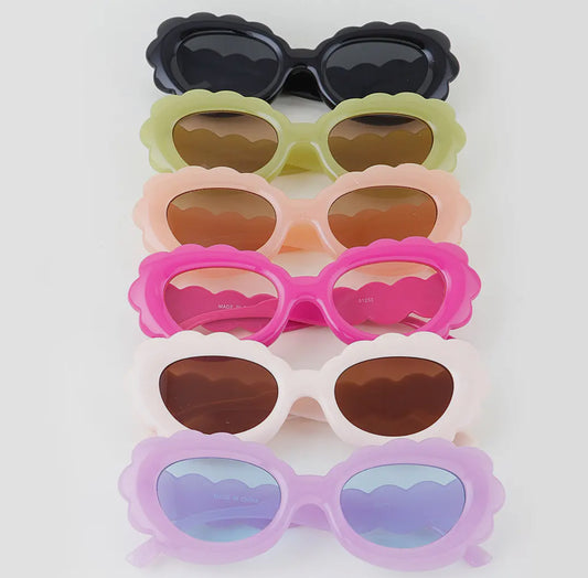 Kids Scalloped Sunglasses