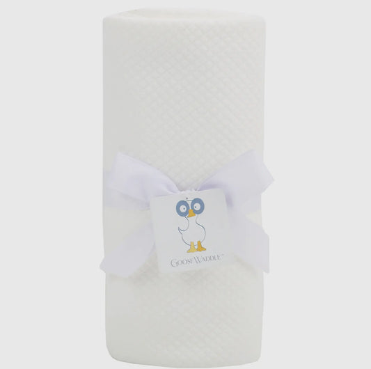 Knit Baby Blanket- White