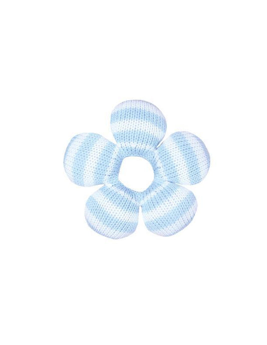Blue Star Hand-Knit Rattle