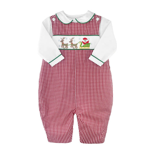 Santa’s Sleigh Smocked Longall