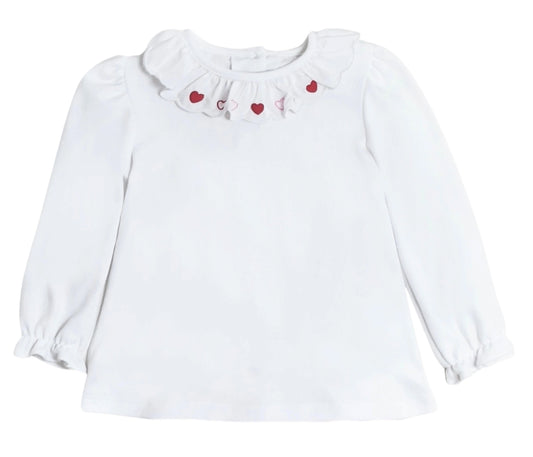 Hearts Scalloped Blouse