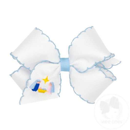 Medium Nativity Hair Bow