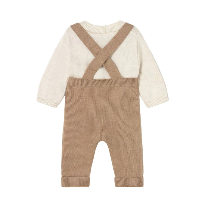 Knit Train Overall Set