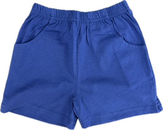 Navy Jersey Shorts with Pockets