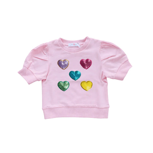 Lily's Sparkle Heart Top