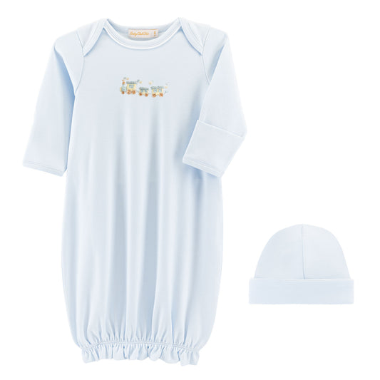 Little Train Gown & Hat Set