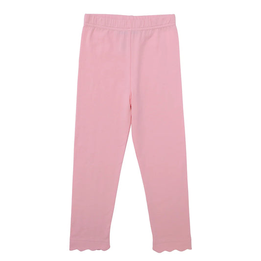 Light Pink Scalloped Leggings