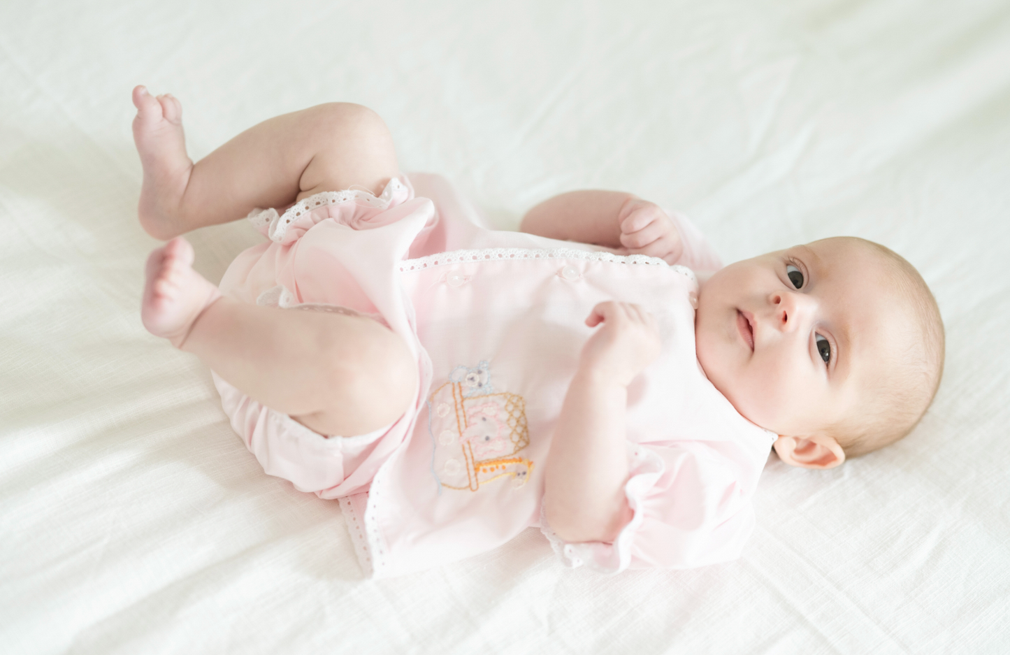 Pink Blanche Diaper Set