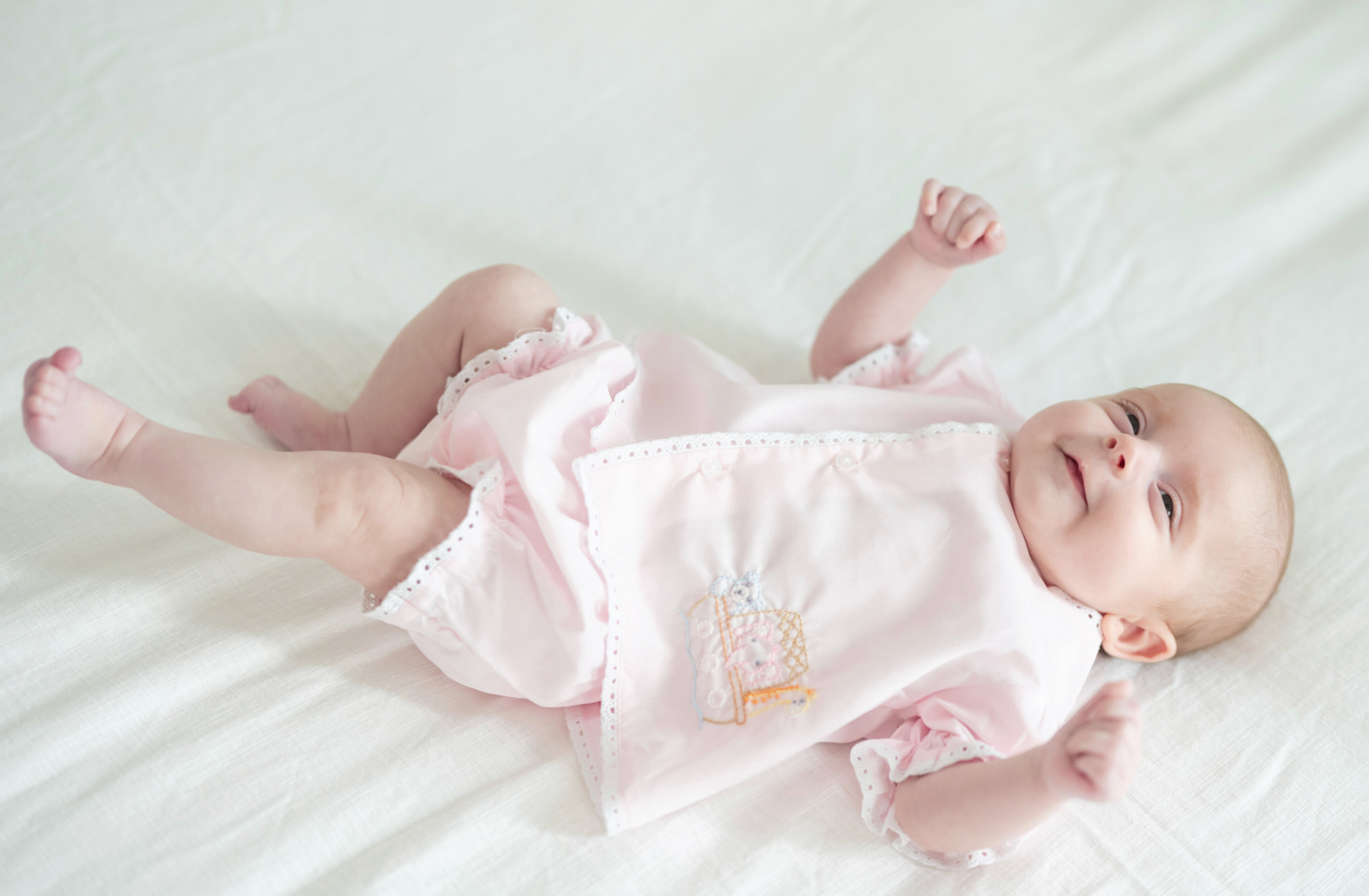Pink Blanche Diaper Set