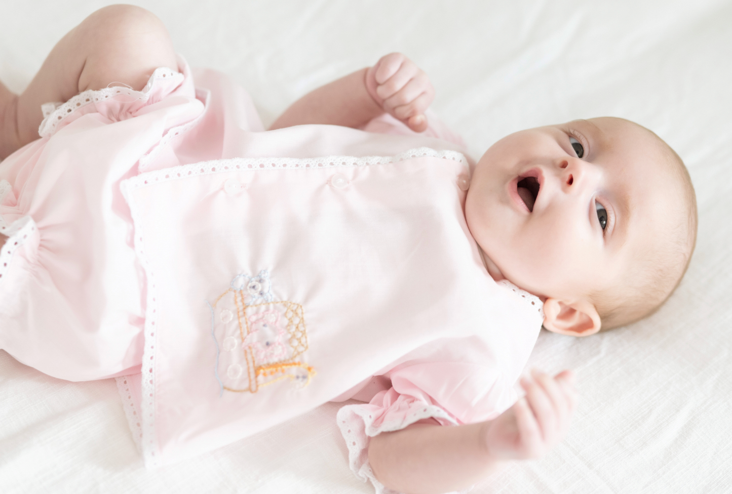 Pink Blanche Diaper Set