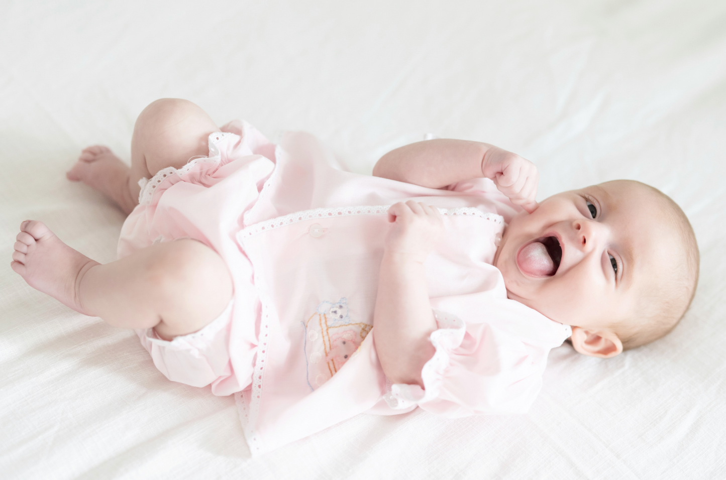 Pink Blanche Diaper Set