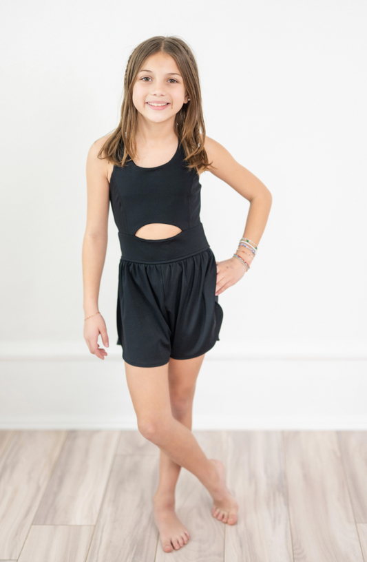 Black Haddie Romper