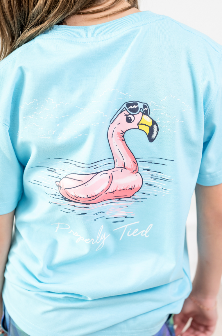 Girl's Flamingo Float Tee