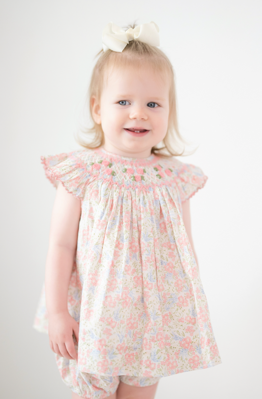 Madison Smocked Bloomer Set