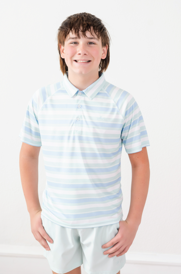 Blue Stripe Polo