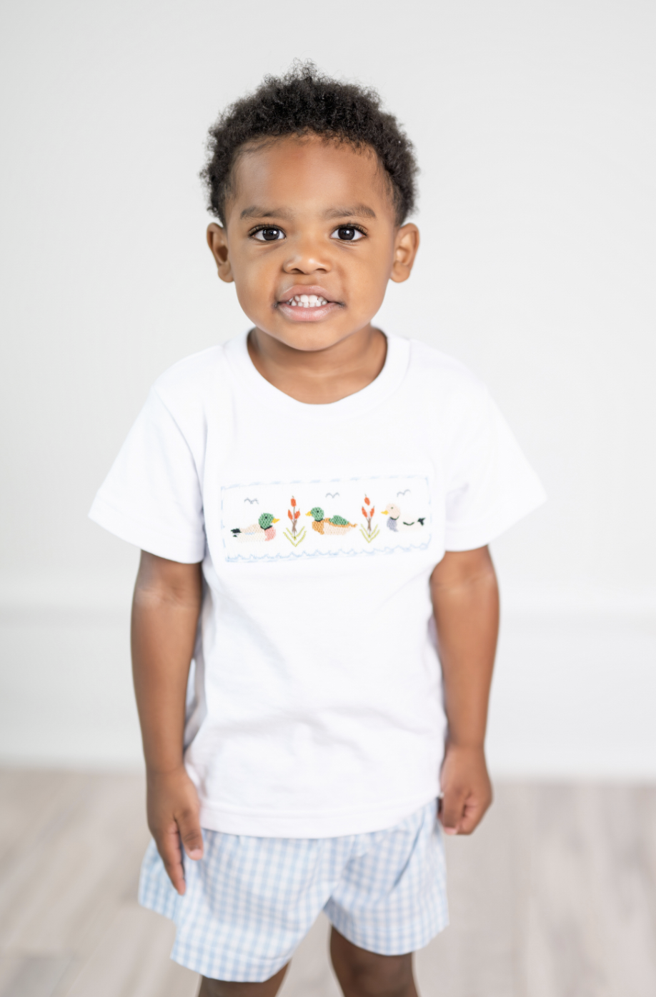 Smocked Mallard Short Set