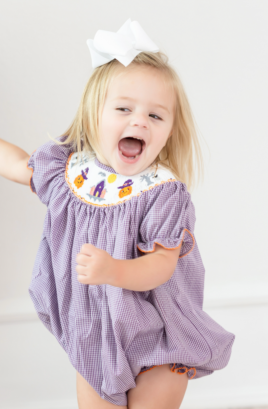 Smocked Halloween Bishop Bubble
